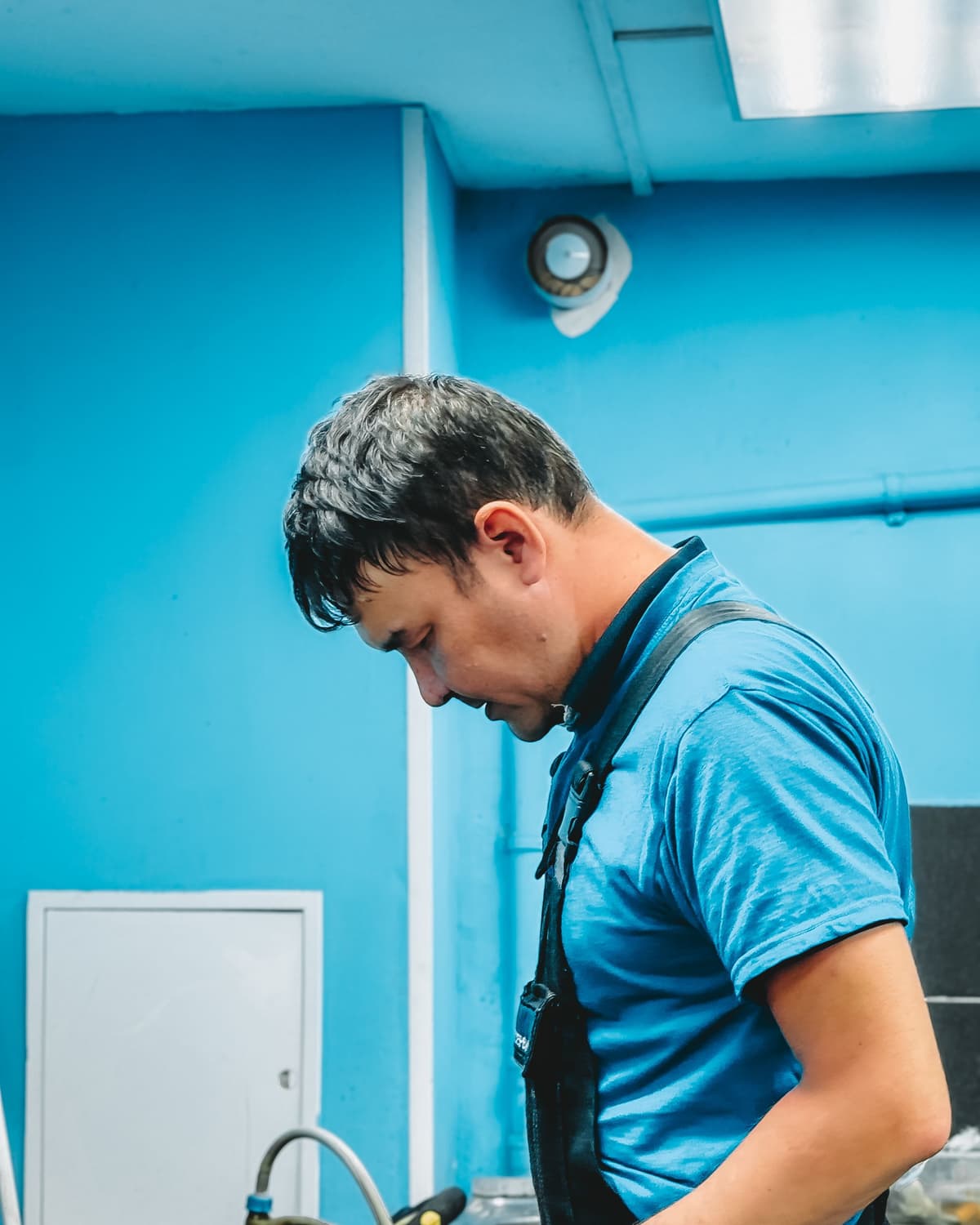 Portrait of Tomás Reyes, service plumber (fictional)