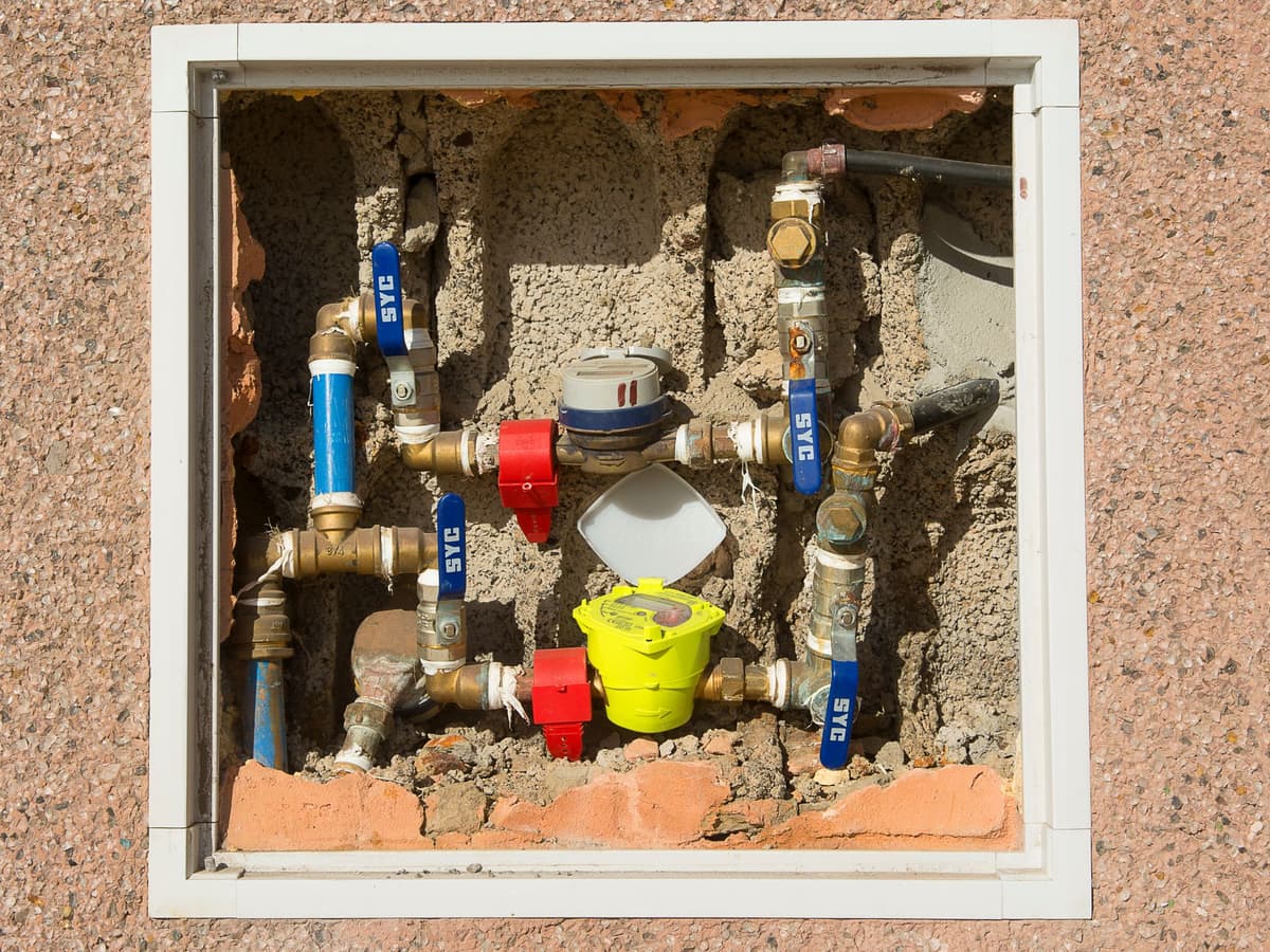 Backflow preventer being tested on an irrigation line